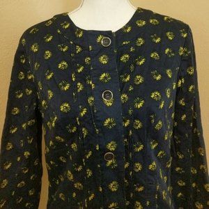 Island Republic • Unique Navy Floral Print Blazer